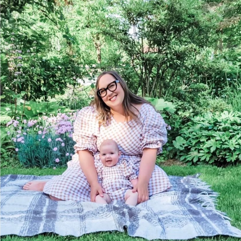 Matching Gingham Dresses for Mom and Baby